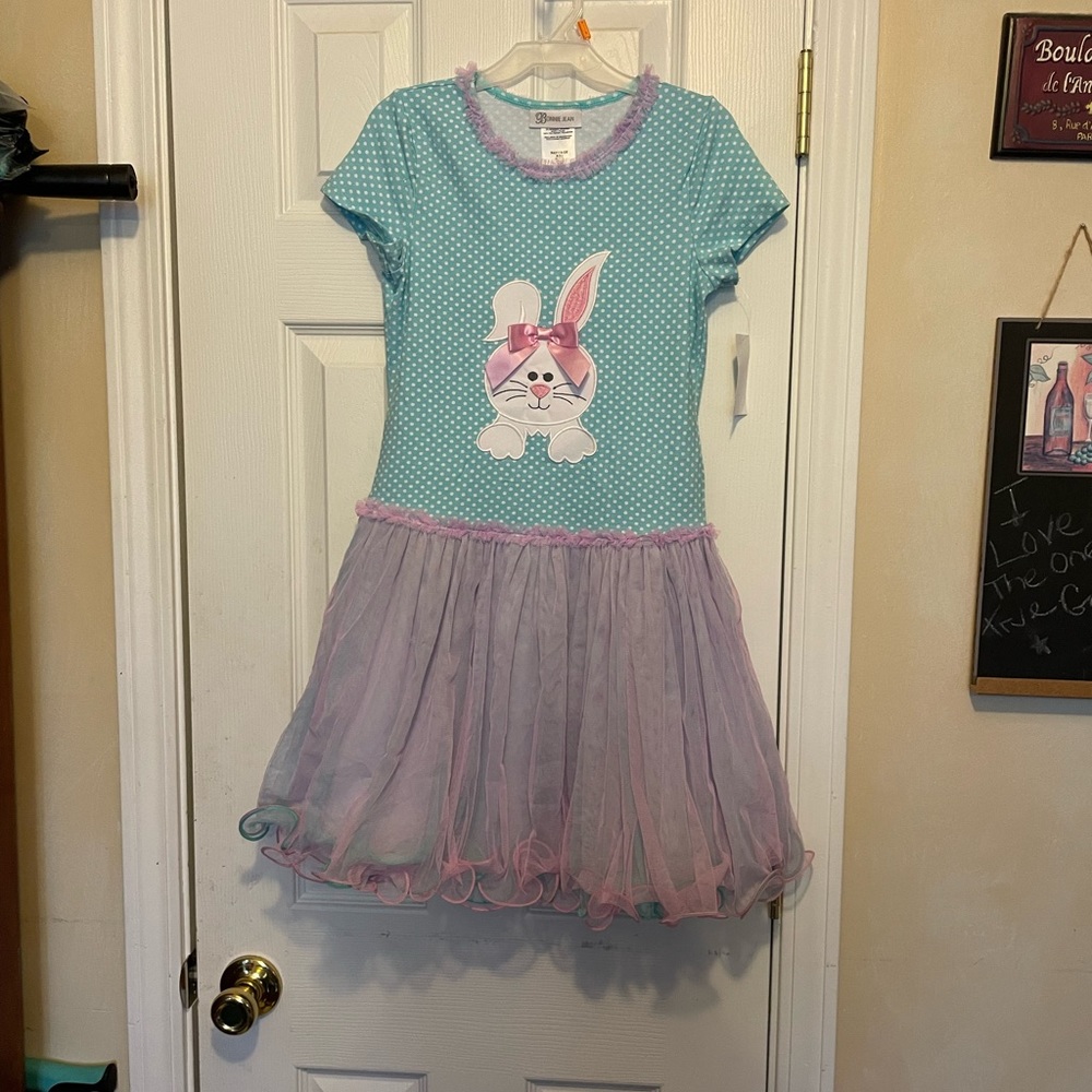 NWT🔖Bonnie Jean Holiday Special Occasion Bunny🐰Easter🐣 Girls👧Dress👗Sz 12